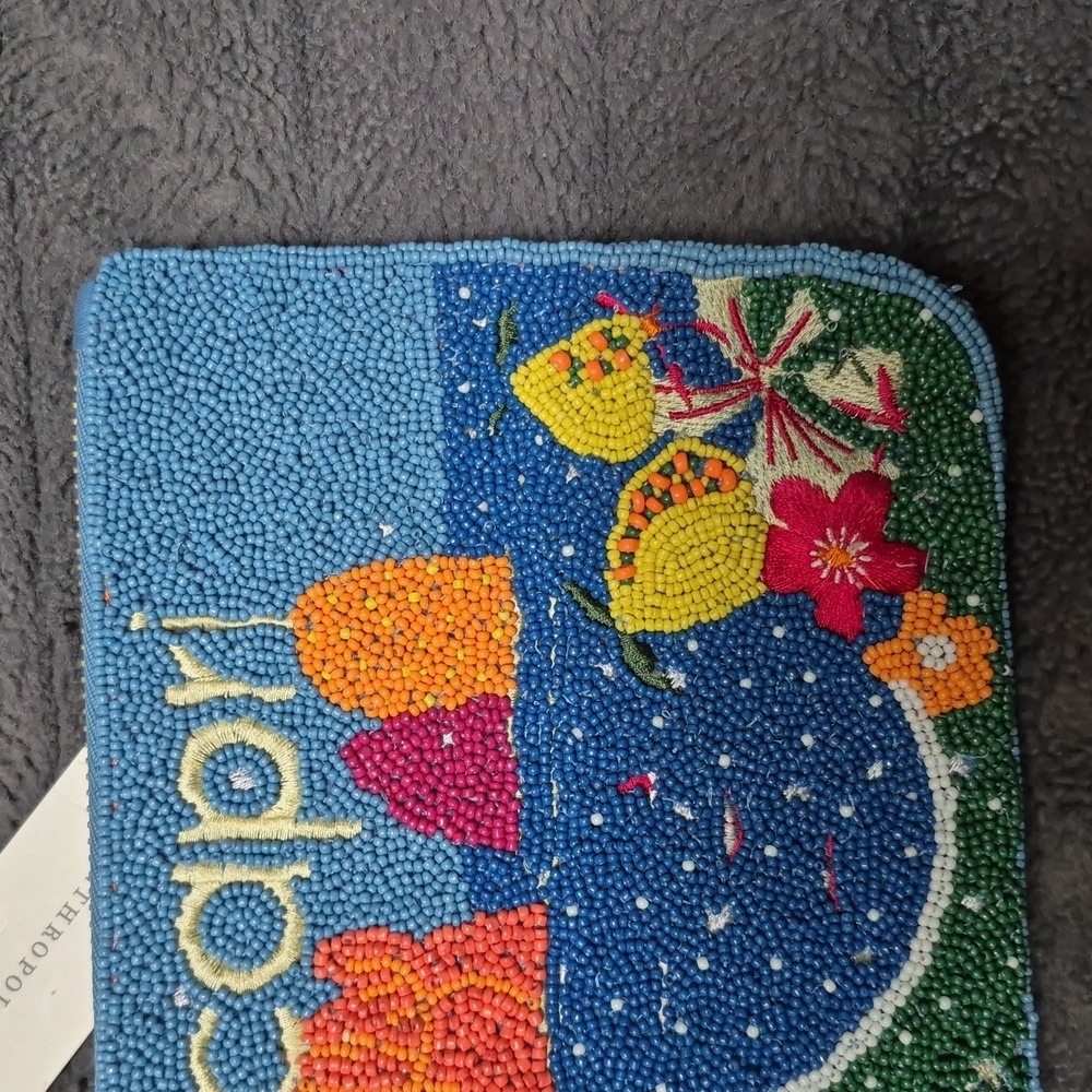 Anthropologie X Daniella Manini Beaded Capri City Pouch, New With Tags! - Picture 14 of 17